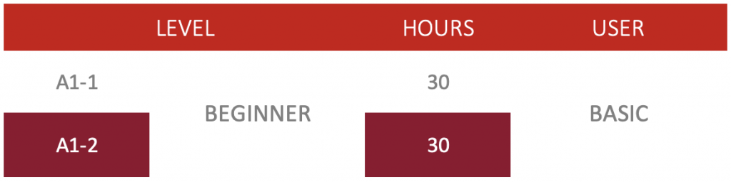 Spanish course in Strasbourg_Course level A1